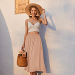 Nadorine Skirt Long Elegant Skirts High Waist Maxi Skirt (DE Only)