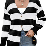 Nadorine Women's Oversized Button Sweaters Open Front Cardigans