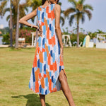 Nadorine Women Casual Summer Dress Pleated Sundress