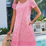 Zeagoo Womens Summer A-Line Flowy Dress with Pockets