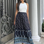 Nadorine Women's Boho Floral Skirt