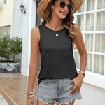 Zeagoo Women's Tank Tops High Neck Loose Fit Summer Top