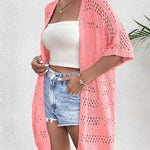 Nadorine Short Sleeve Boho Oversized Knitted Cardigan