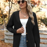 Nadorine Women's Oversized Button Sweaters Open Front Cardigans