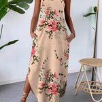 Zeagoo Women's Summer Maxi Dress Casual Sleeveless Sundress