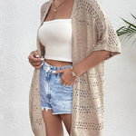 Nadorine Short Sleeve Boho Oversized Knitted Cardigan