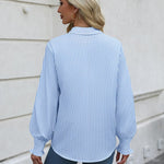 Zeagoo Womens Button Down Shirts Smocked Cuffed Blouse