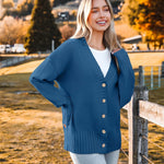 Nadorine Women's Open Front Oversized Soft Knit Sweater Cardigan