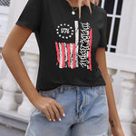 Nadorine Flag Shirts Short Sleeve Patriotic Shirt 4th of July Tee