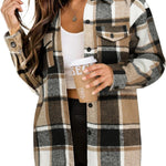 Nadorine Women's Checked Shirt-Jacket
