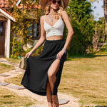 Nadorine Skirt Women's Elegant Printed Skirt Boho Beach Skirt (DE Only)