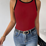 Nadorine 2 Pack Tank Tops Sleeveless Ribbed Shirts