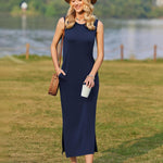 Nadorine Maxi Dresses Summer Dress Sleeveless Beach Dress (DE Only)