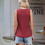 Zeagoo Women's Tank Top Sleeveless Tops V-Neck Blouse (DE Only)