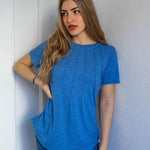 Nadorine T-Shirt Short Sleeve Tops Casual Crew Neck Blouse (DE Only)