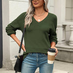 Nadorine Pullover Women's Ribbed Knit Jumper (DE Only)
