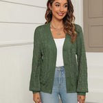 Nadorine Women's Lightweight Crochet Cropped Cardigan