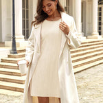 Nadorine Women's Knitted Dress Long-Sleeve Elegant Dresses (DE Only)
