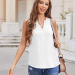 Zeagoo Womens Tank Tops Sleeveless V Neck 2024 Basic Summer Casual Fashion Blouses Shirt