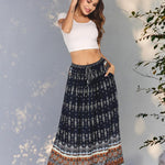 Nadorine Women's Boho Floral Skirt