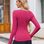 Nadorine Women's Long Sleeve Scoop Neck Shirts
