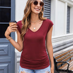 Nadorine Tank Top Women's Elegant Pleated Tops (DE Only)