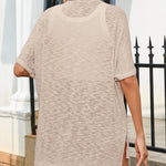 Nadorine 3/4 Sleeve Cardigans Open Front Beach Coverup