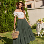 Nadorine Rock Damen Elegant Hohe Taille Skirt (DE Only)