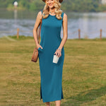 Nadorine Maxi Dresses Summer Dress Sleeveless Beach Dress (DE Only)