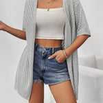 Nadorine Short Sleeve Crochet Kimonos Open Front Cover Ups