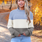 Nadorine Women's 2024 Fall Turtleneck Sweaters Loose Knit Pullover