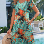 Zeagoo Womens Summer A-Line Flowy Dress with Pockets
