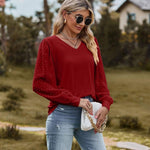 Nadorine Women's Blouses Elegant Long Sleeve Tunic Tops (DE Only)