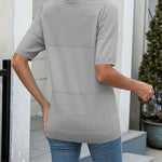 Zeagoo Womens Sweater Casual Short Sleeve Pullover Tops