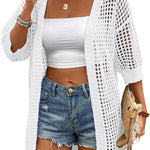 Nadorine Women's 2025 Summer Crochet Lightweight Cardigan