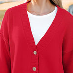 Nadorine Women's Open Front Oversized Soft Knit Sweater Cardigan