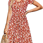 Nadorine Summer Dress Women's Short Sleeve Dresses (DE Only)