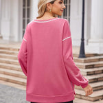 Nadorine Women's Oversized Sweatshirts Hoodies Side Zipper Pullover