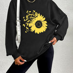 Nadorine  Oversized Sweatshirts Graphic Print Tops