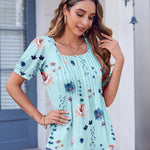Zeagoo Womens Summer Tops Casual Puff Short Sleeve T Shirts