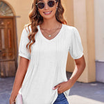 Nadorine Blouse Women's V-Neck Casual T-Shirt (DE Only)