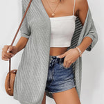 Nadorine Short Sleeve Crochet Kimonos Open Front Cover Ups