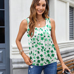 Nadorine  Tank Tops Square Neck Loose Fit Going Out Tops