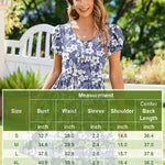 Zeagoo Womens Floral Pleated Button Down Petal Mini Dress