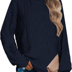 Zeagoo Women's Turtleneck Pullover Elegant Knitted Jumper (DE Only)