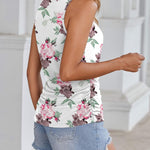 Nadorine Ruched Tank Tops Dressy Casual Shirts