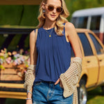 Nadorine Women's Shirt Casual T-Shirt Summer Top (DE Only)
