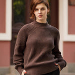 Nadorine Women's 2024 Fall Turtleneck Sweaters Loose Knit Pullover