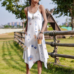Nadorine Women Midi Dress Bohemian Beach Cover Up Dress