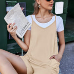 Nadorine Jumpsuit Short Summer Sleeveless Rompers (DE Only)
